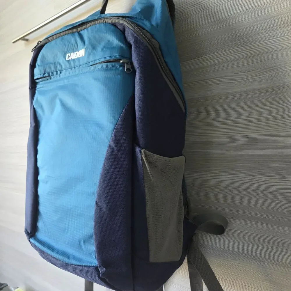 Caden Camera Backpack DSLR/SLR Bag Lightweight Padded Straps Blue Travel Outdoor
